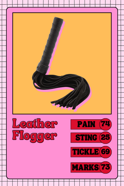 leather flogger bdsm impact play