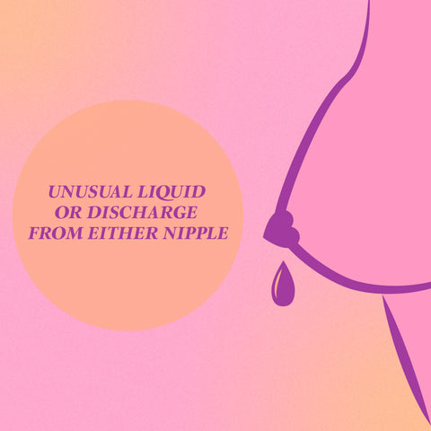 breast cancer signs, leaking nipples or discharge from nipples