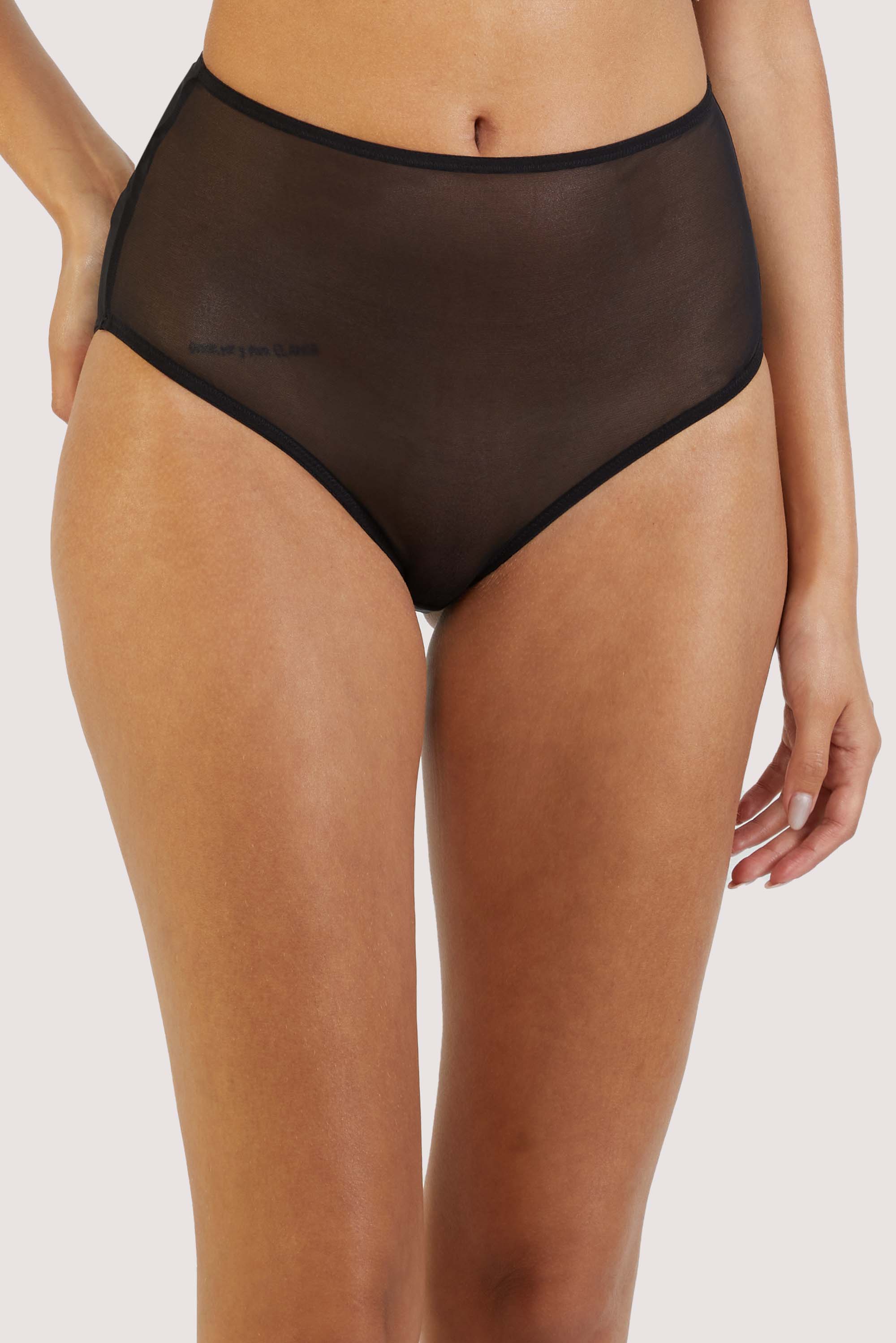 Juliet Black Cut Out High Waist Brief 26