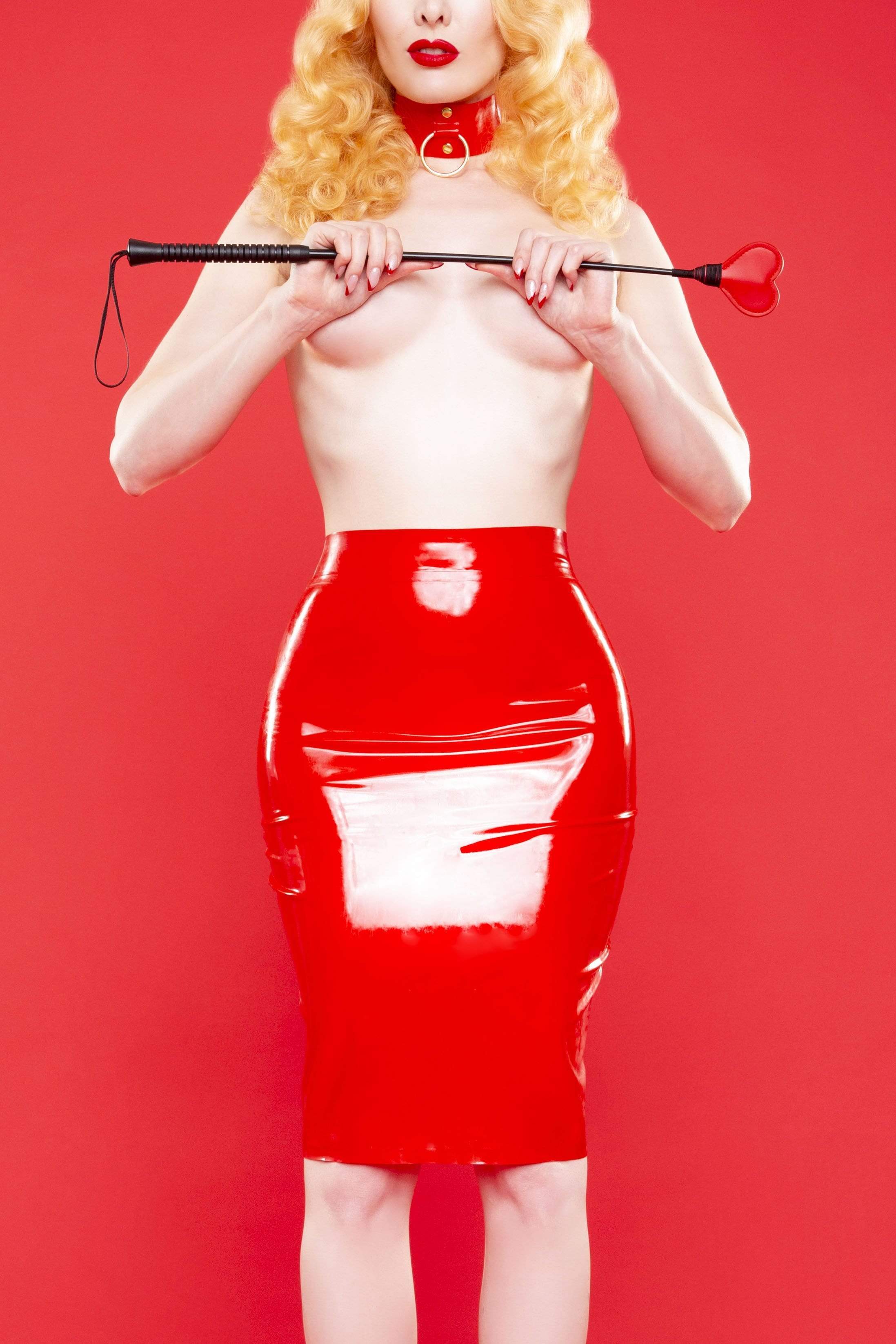 Latex Hobble Skirt