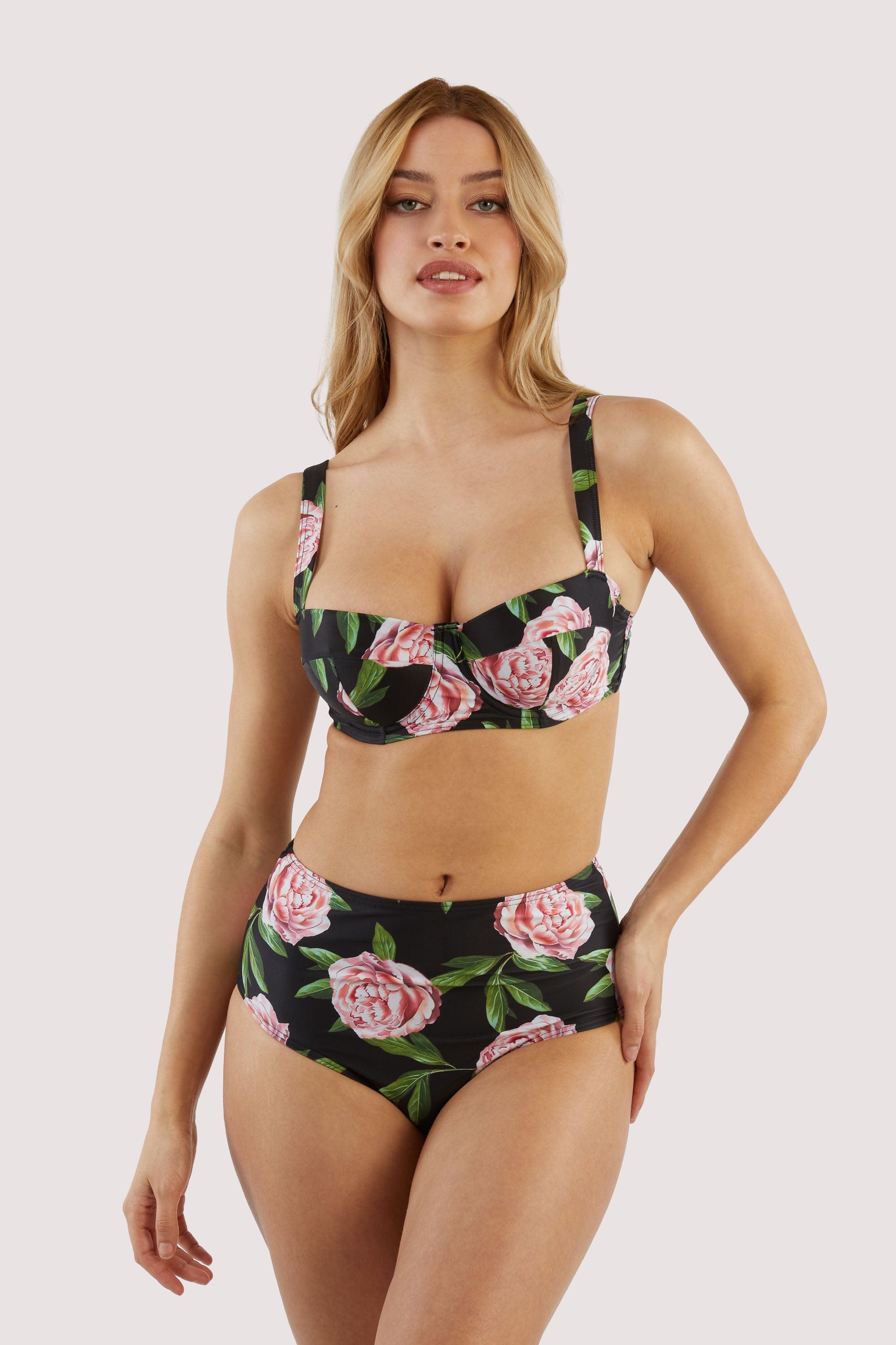 Claudette Roses High Waisted Bikini Brief