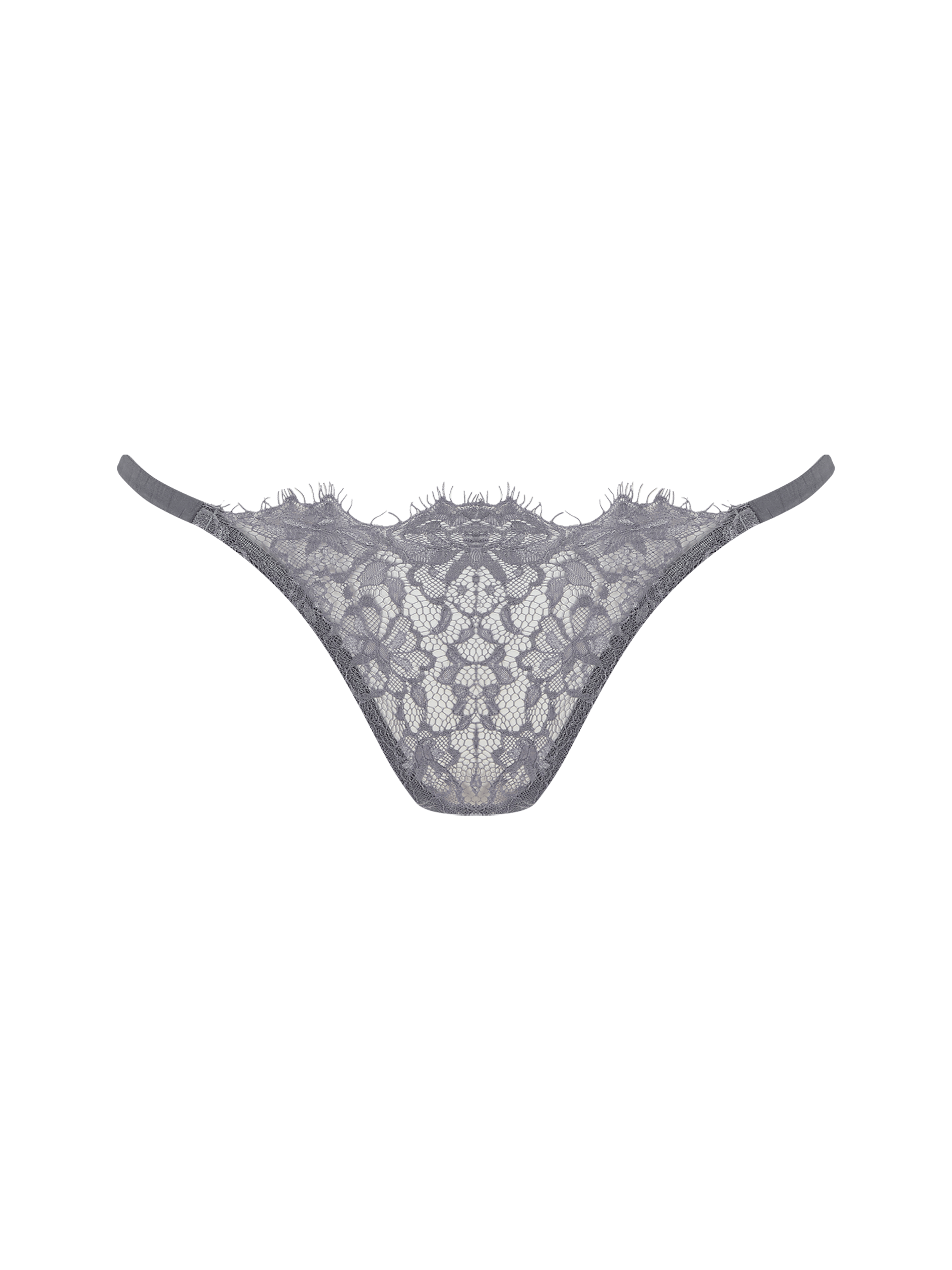 Isabella Grey Lace Open Back Brief