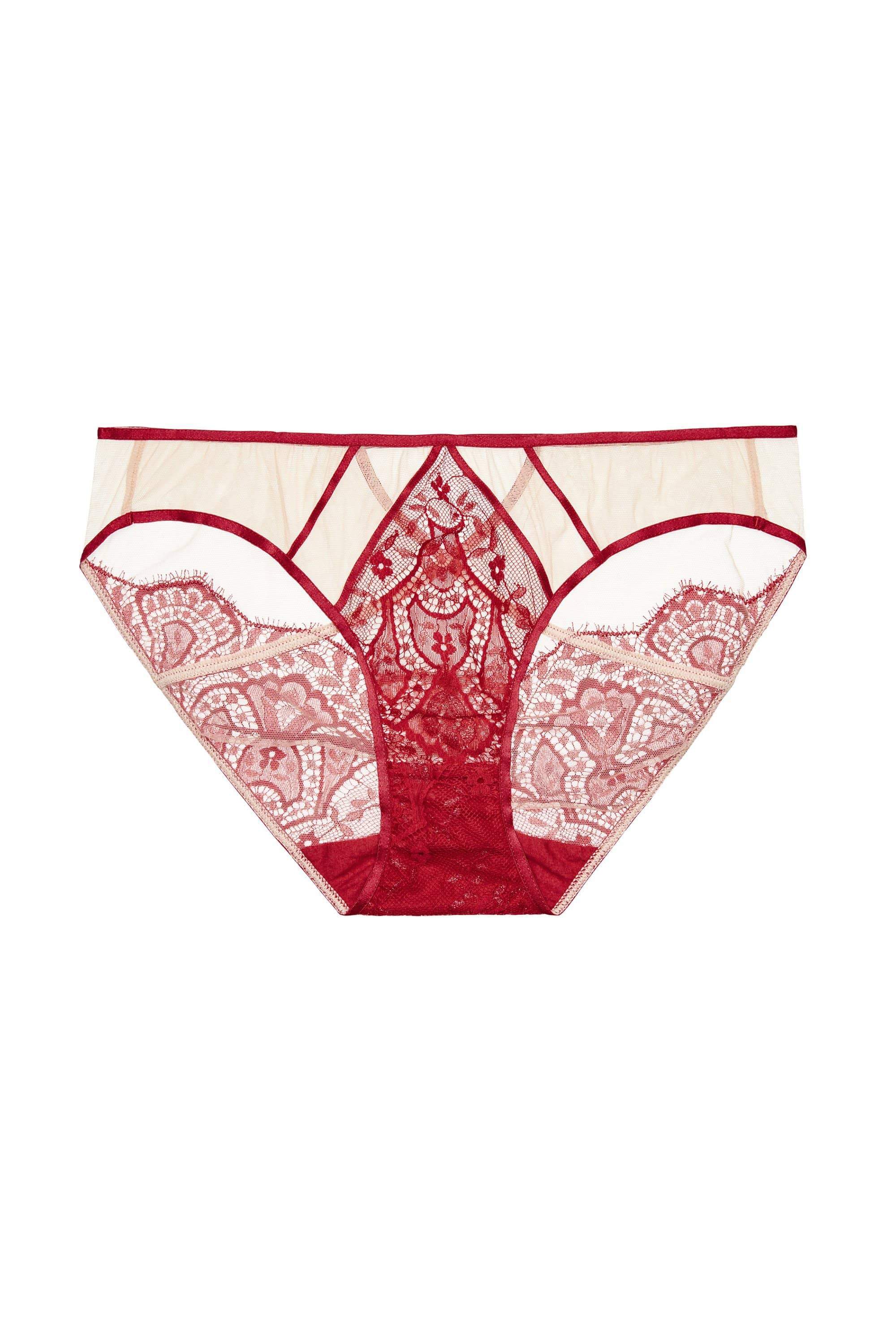 Playful Promises | Dita Von Teese Red Maestra Briefs | Red Lingerie UK