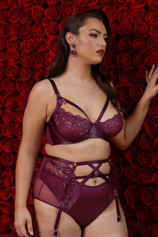 Madame X Dark Cherry Plunge Curve Bra – Playful Promises