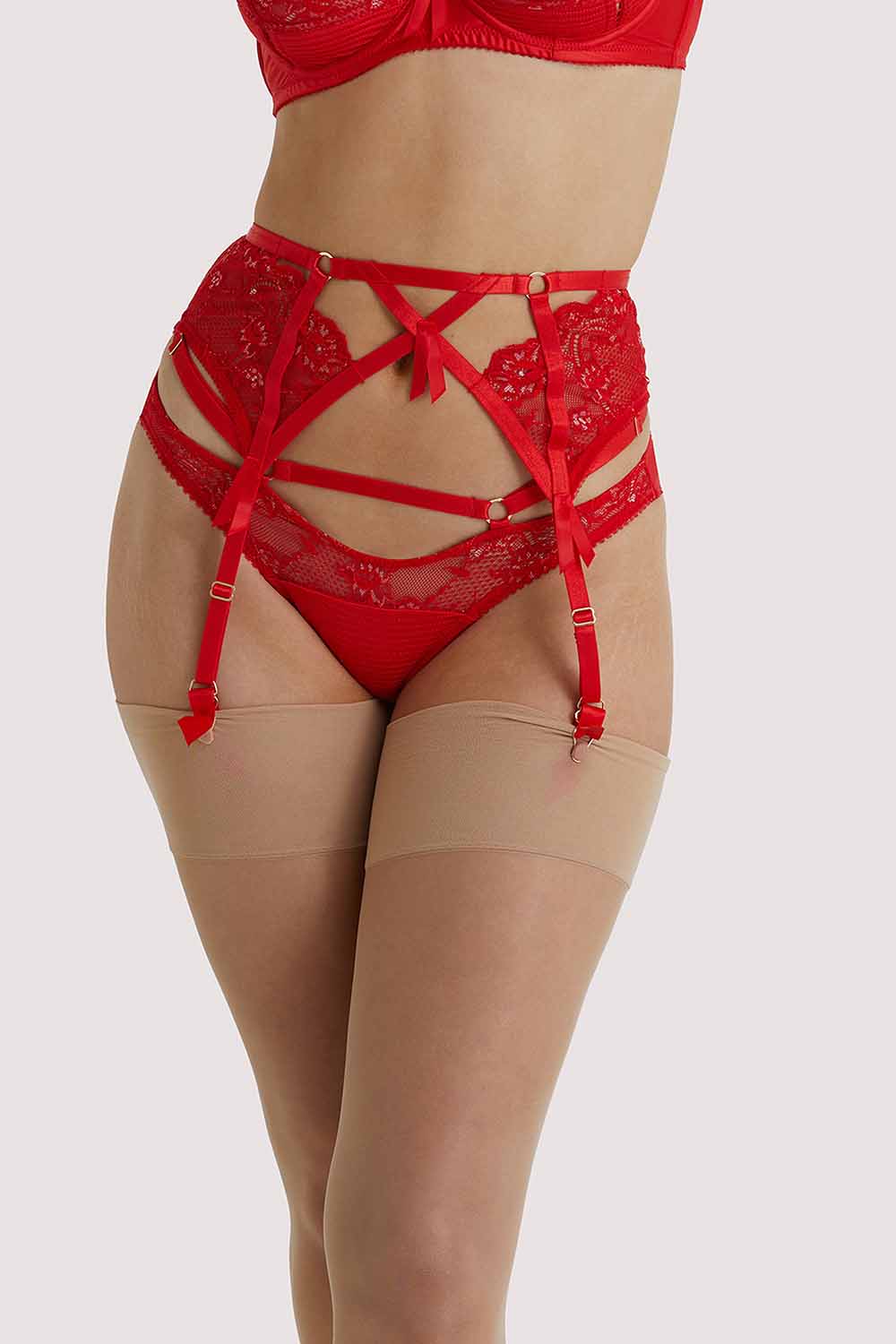 Madame X Red Suspender