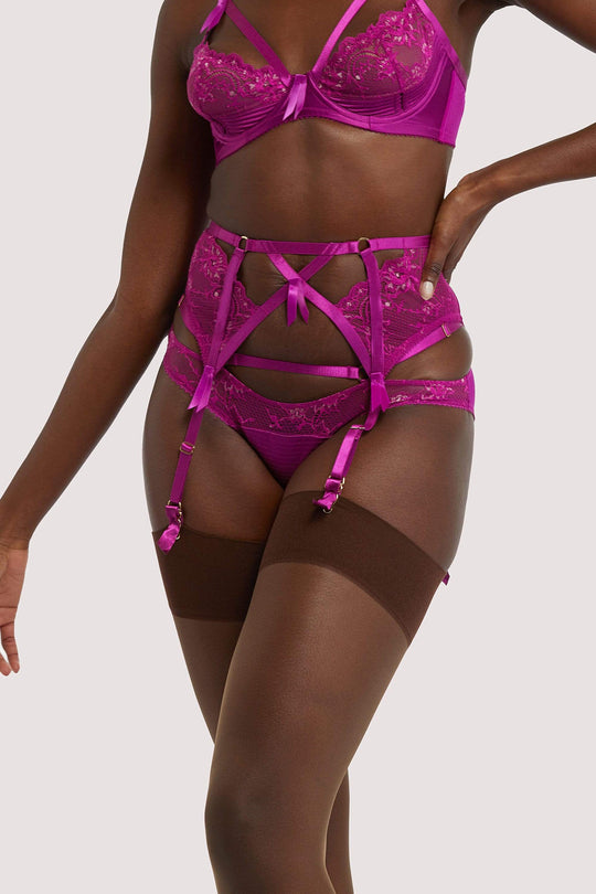 Nico Dotty Pink Sheer Mesh Highwaisted Thong