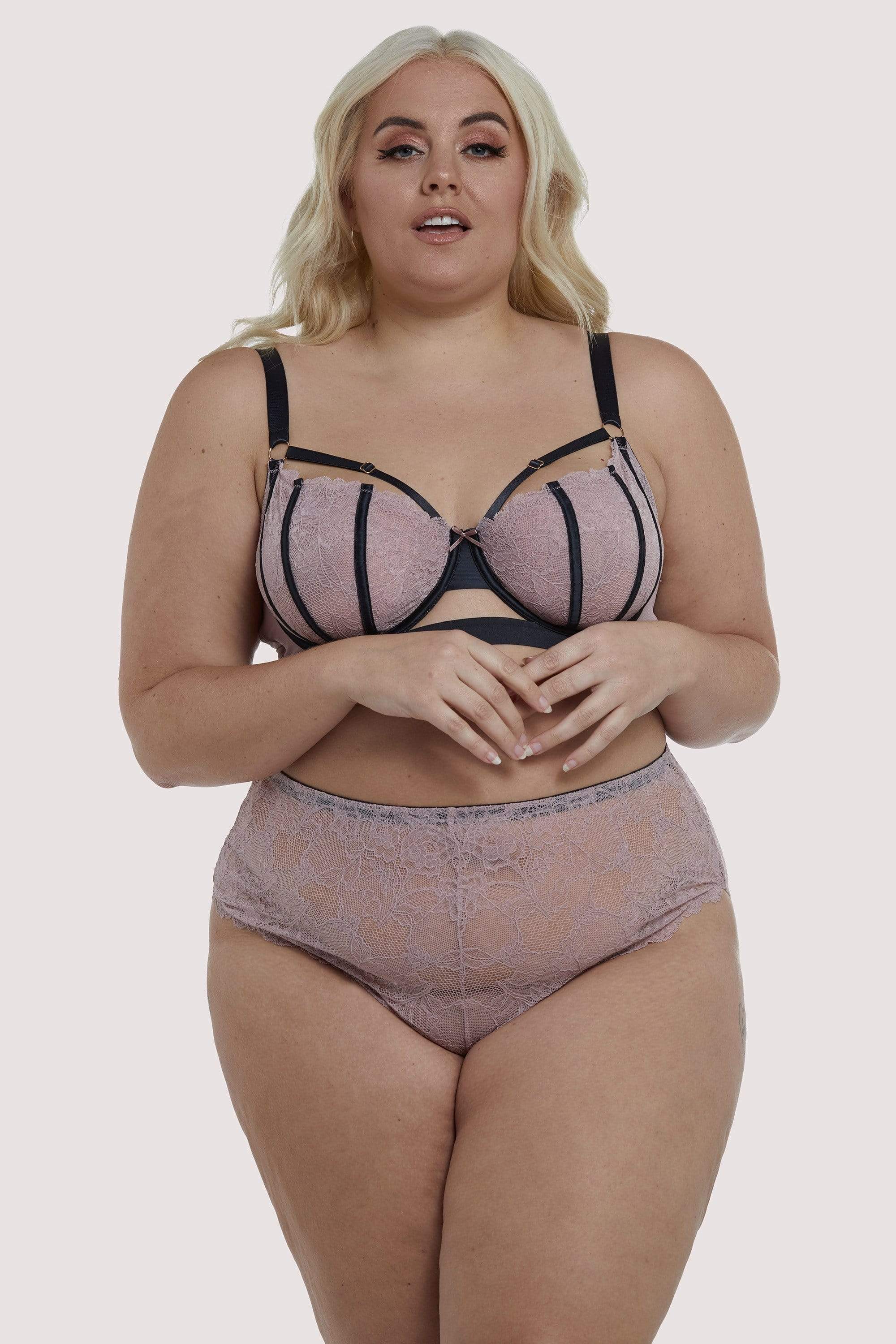 Celestina Pink High Waist Curve Brief