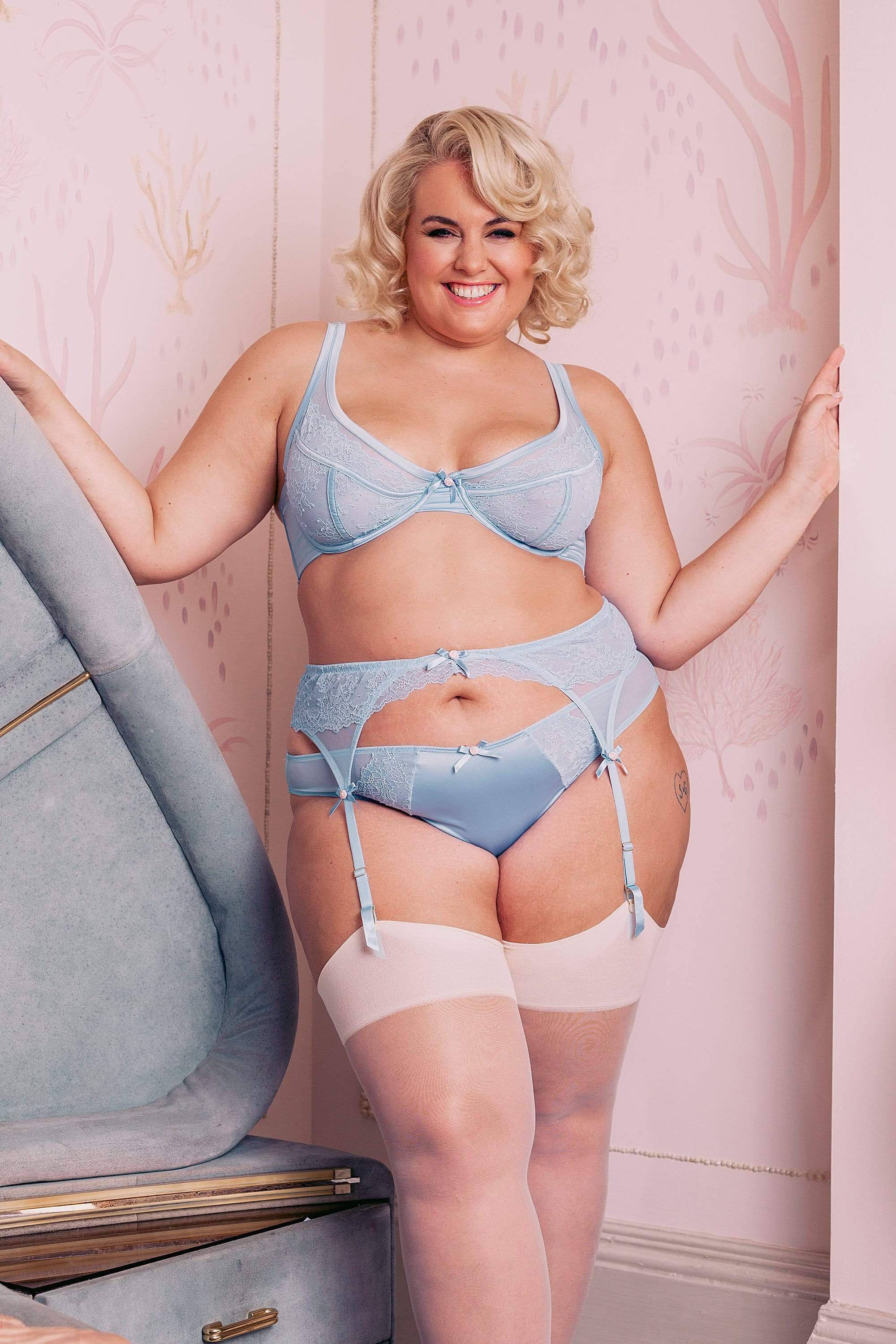 Sybil Baby Blue Brazilian Brief Curve