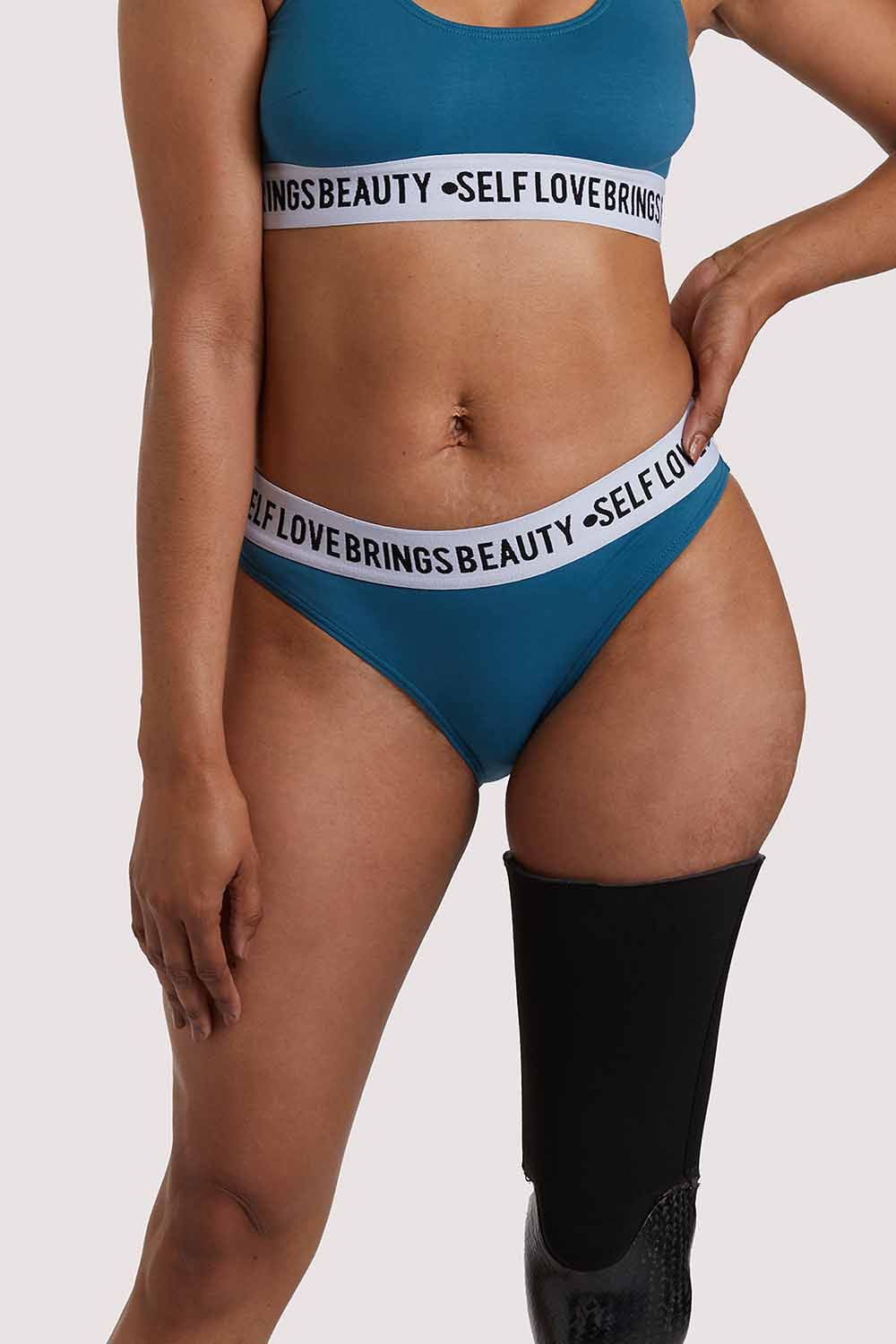 Self Love Teal Brief