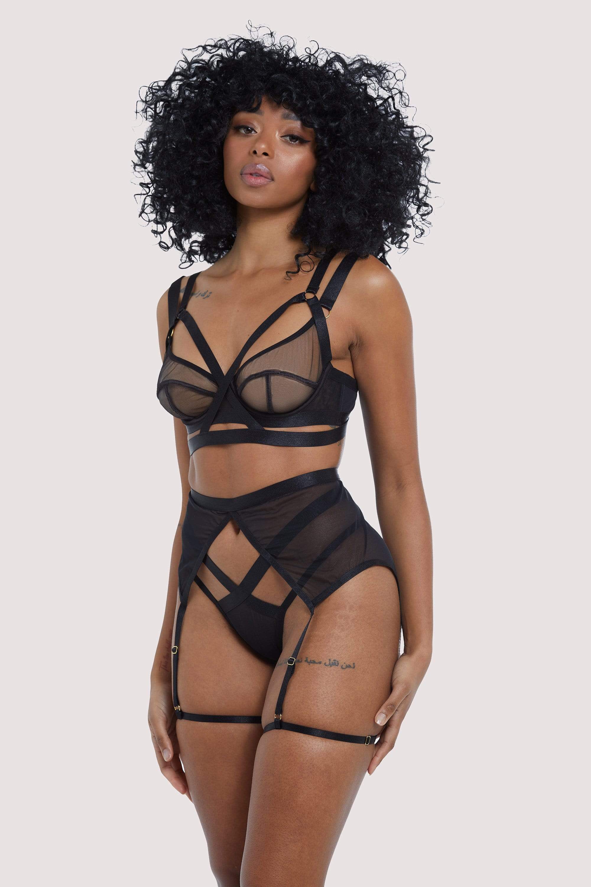 Danielle Black Harness Suspender