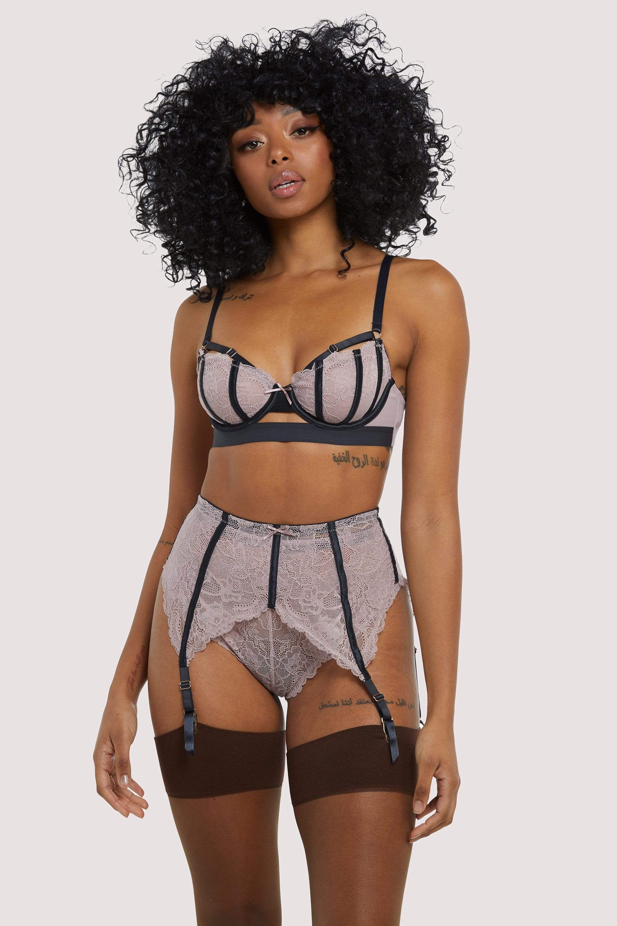 Celestina Pink Suspender