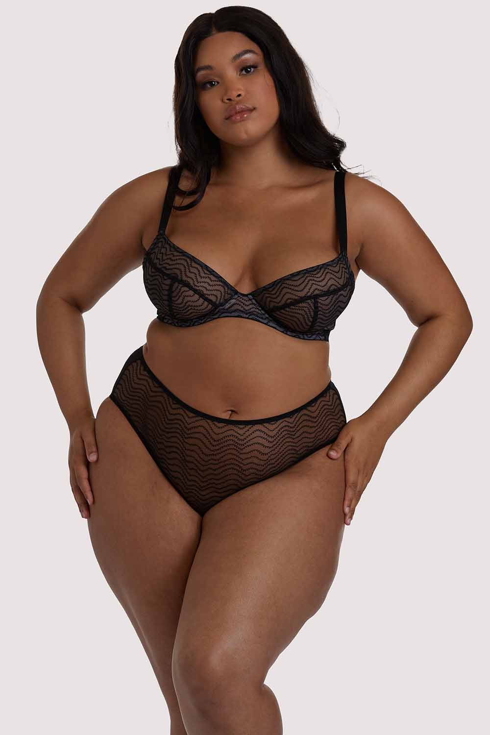 Brianna Black Mesh Bra