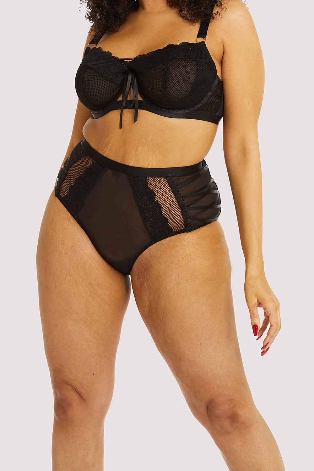 Ericka Black High Waist Brief