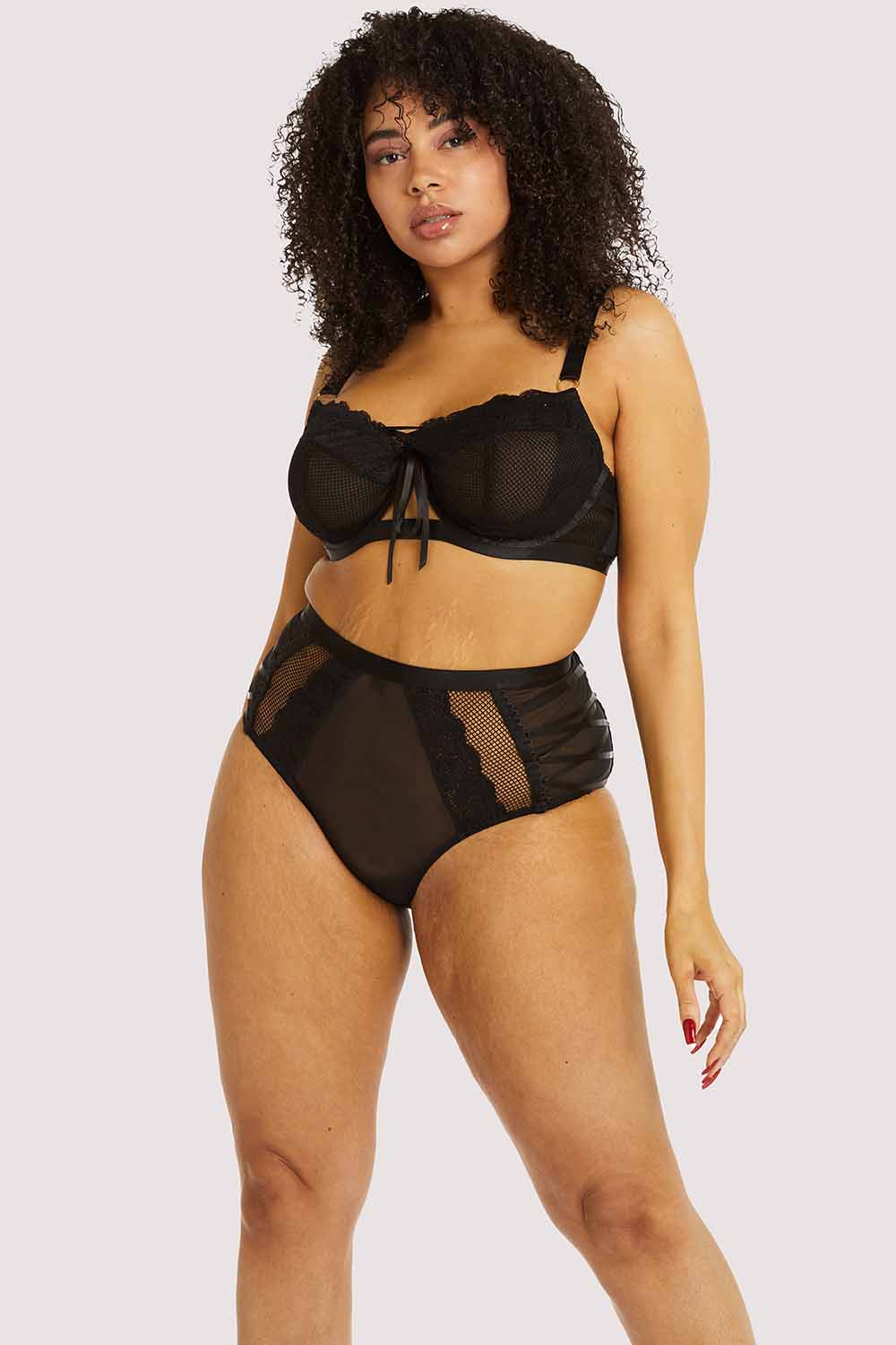 Ericka Black High Waist Brief