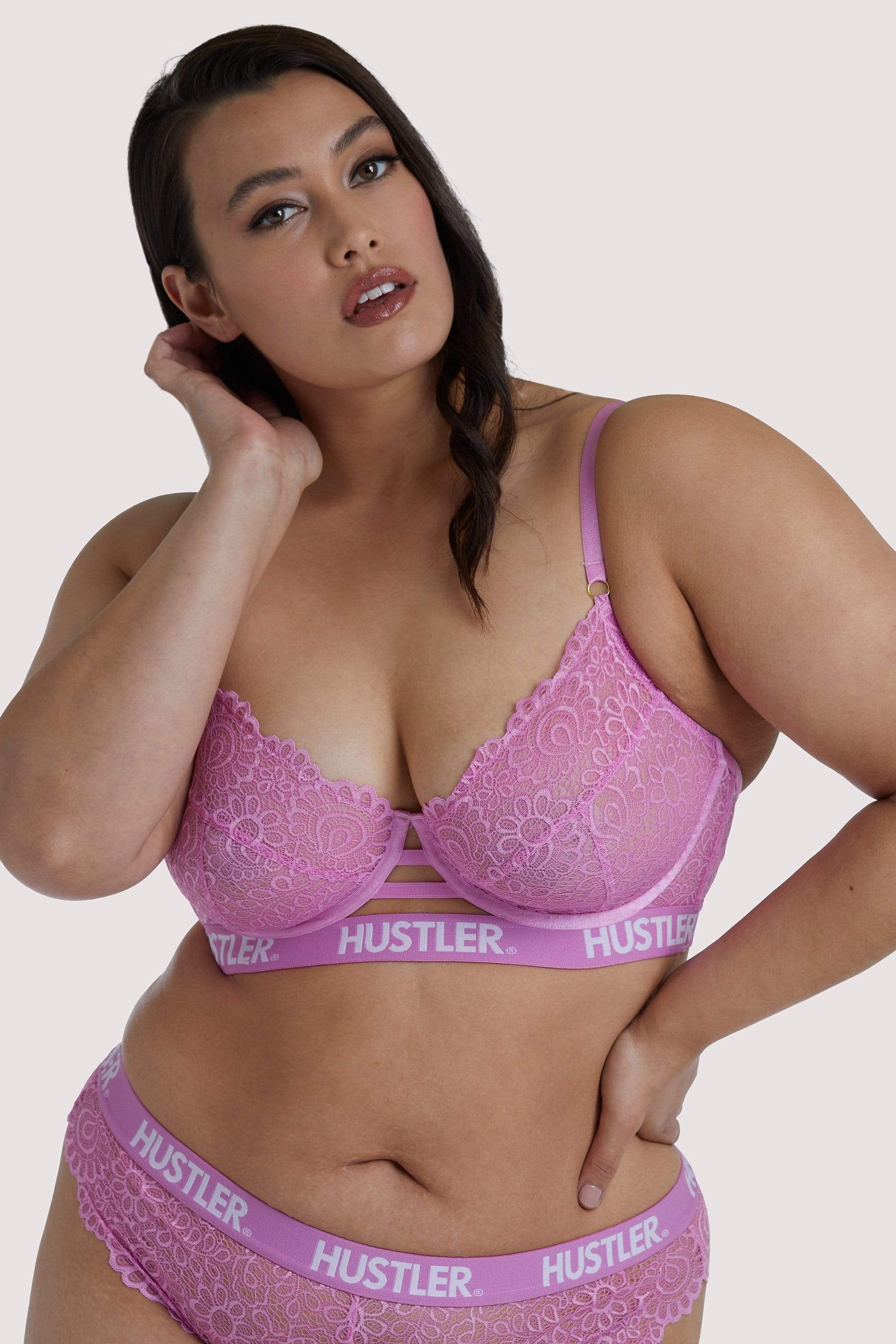 Branded Pink Curve Lace Bra