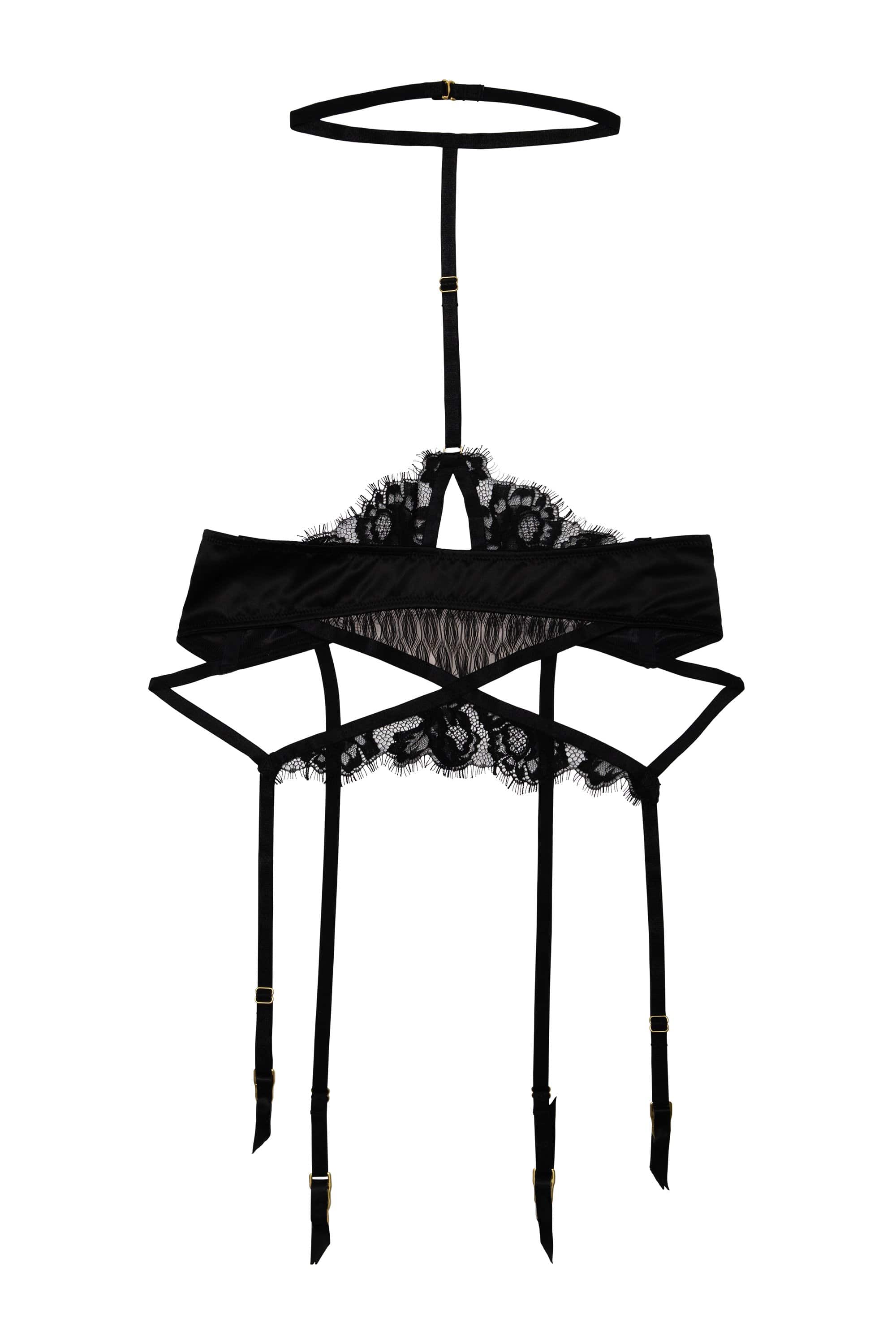 Hustler Alice Open Lace harness Waspie Suspender