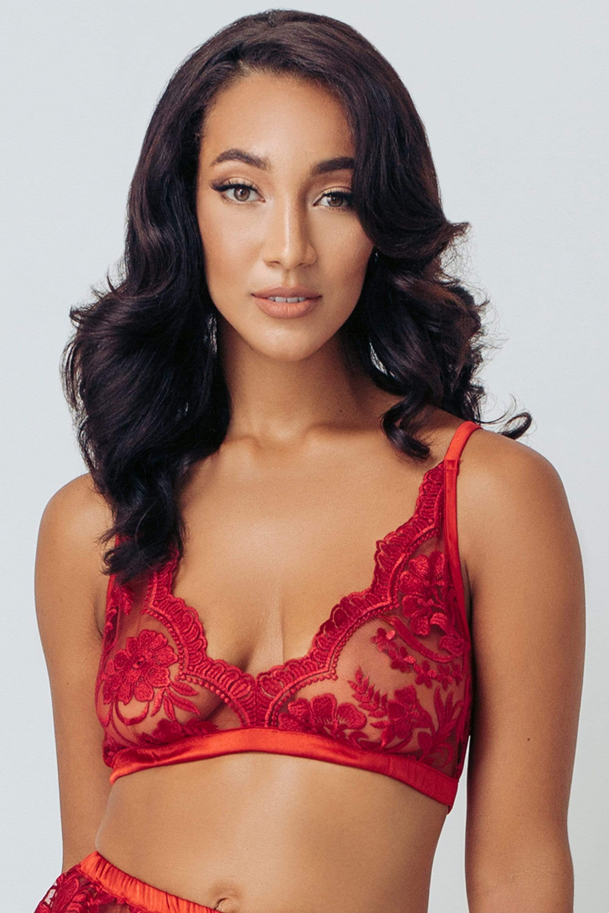 Kilo Brava Red Lipstick Bralette