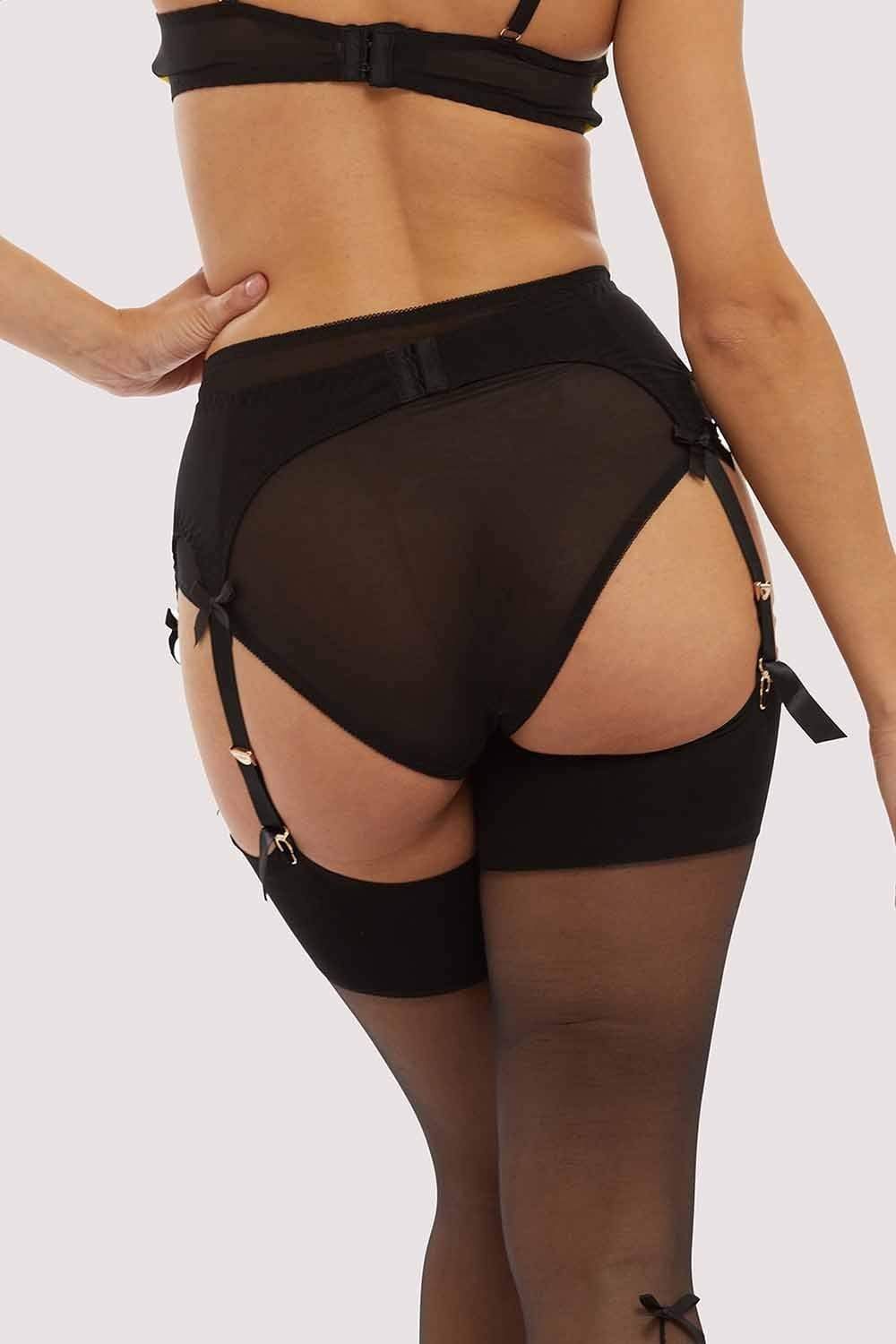 Chartreuse Classic Suspender Belt