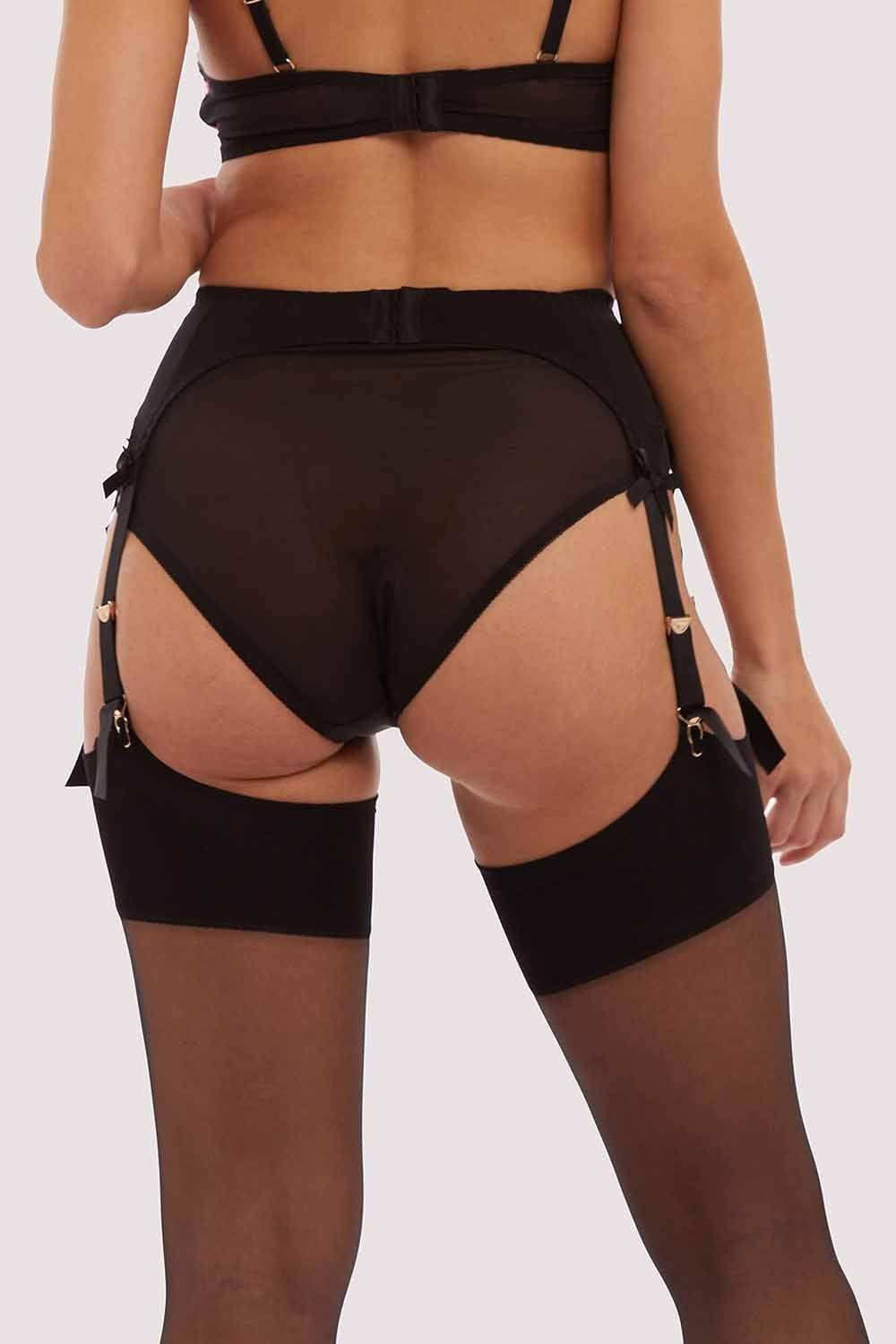 Hot Pink Classic Suspender Belt