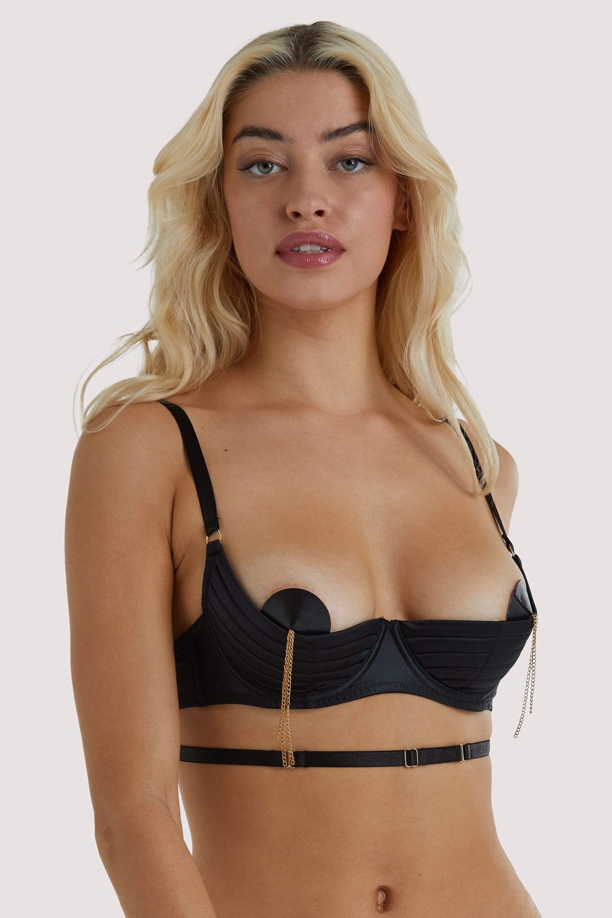 Sacha Black Quarter Cup Bra