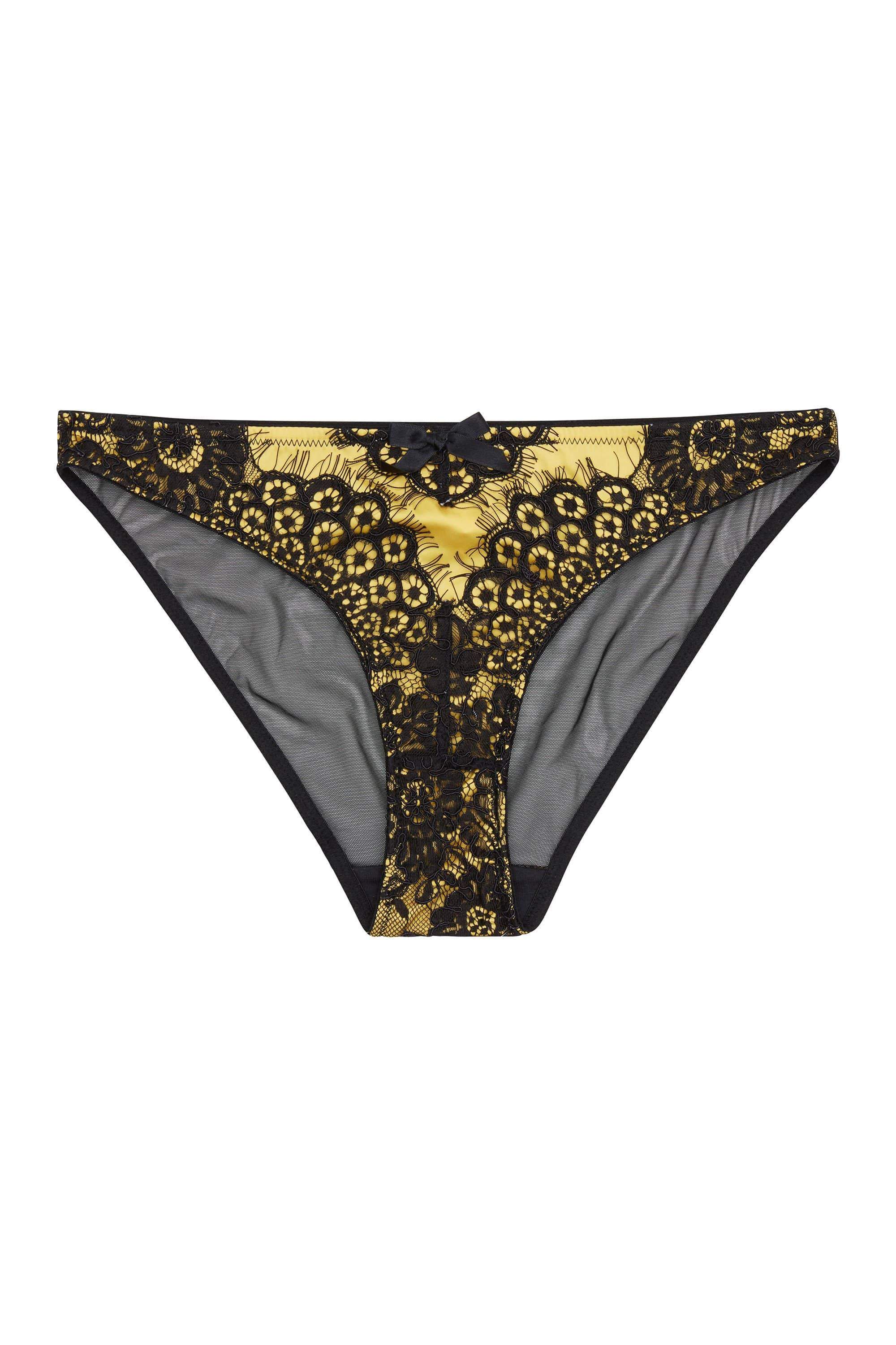 Jaquelina Mustard Contrast Brazilian Brief