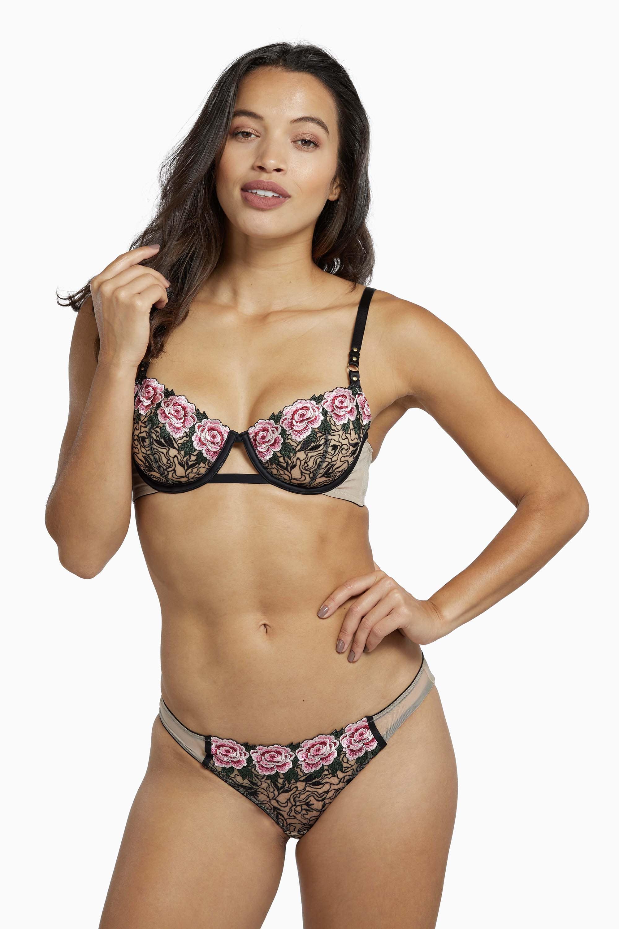 Katy Rose Embroidered Brazilian Brief