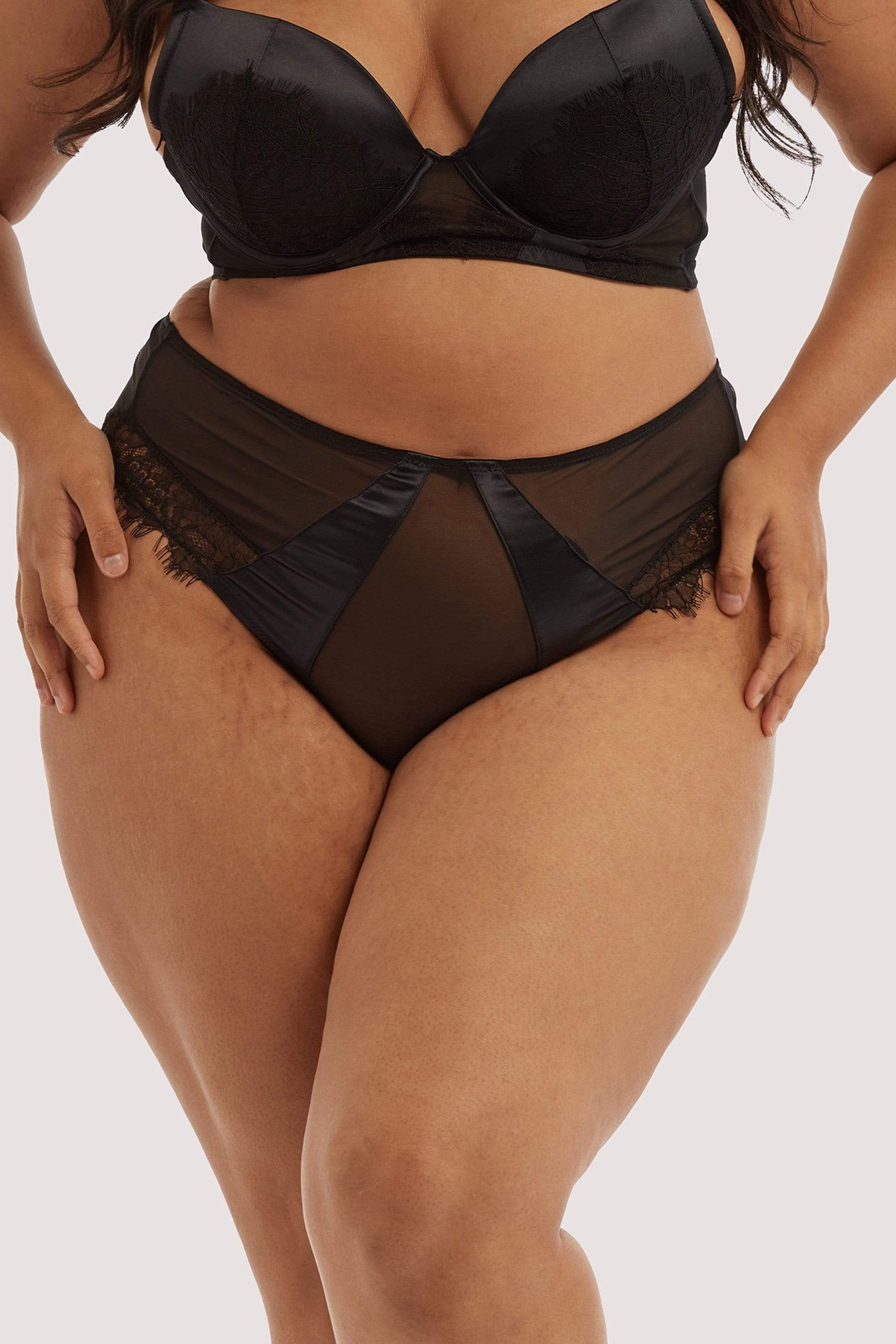 Melina Black Highwaist Brief