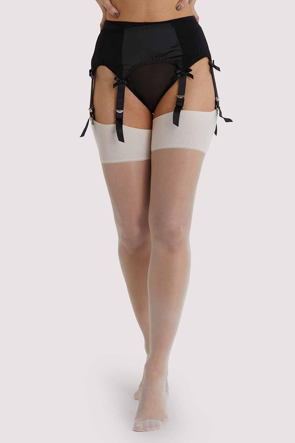 Creme De Peche Seamed Stockings