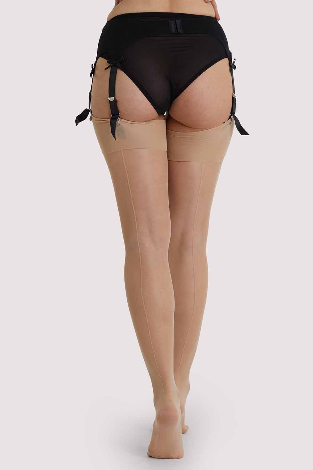 Light Nude Seamed Stockings