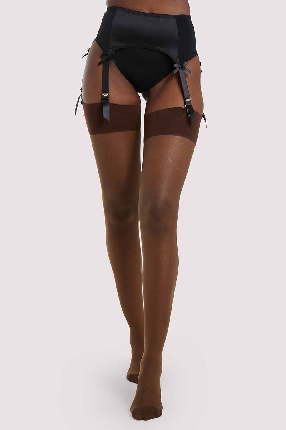 Seamed Stocking Dark Nude