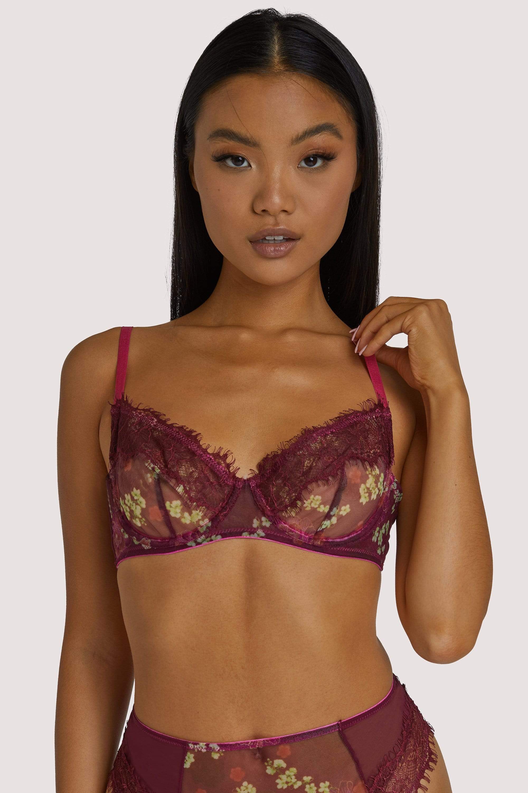 Neve Kimono Print Plunge Bra