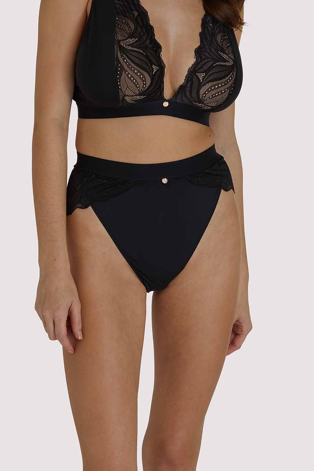 Scantilly Indulgence Black High Waist Brief