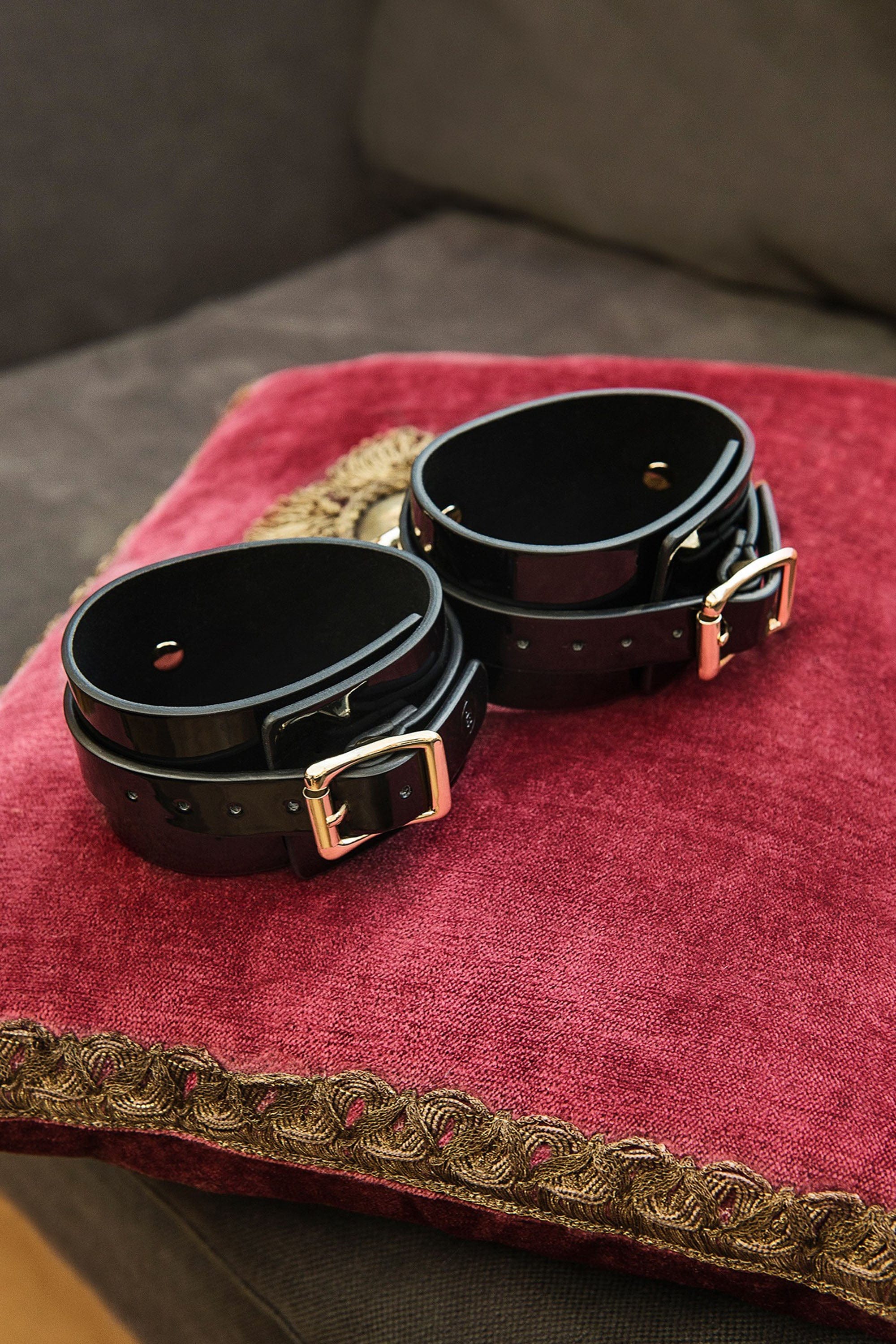 Dahlia Patent Leather Ankle Cuffs