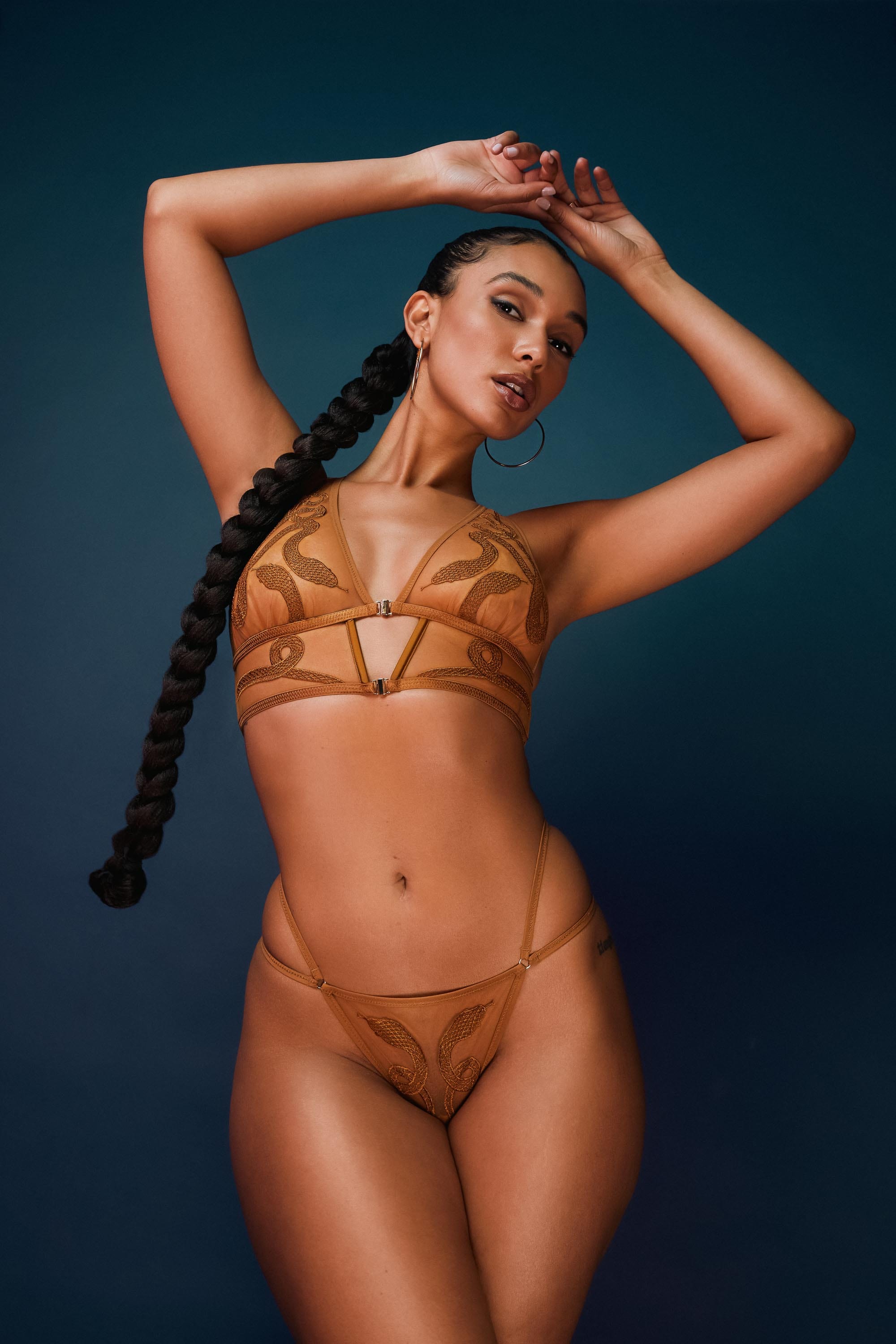 Medusa Liquid Gold Bralette