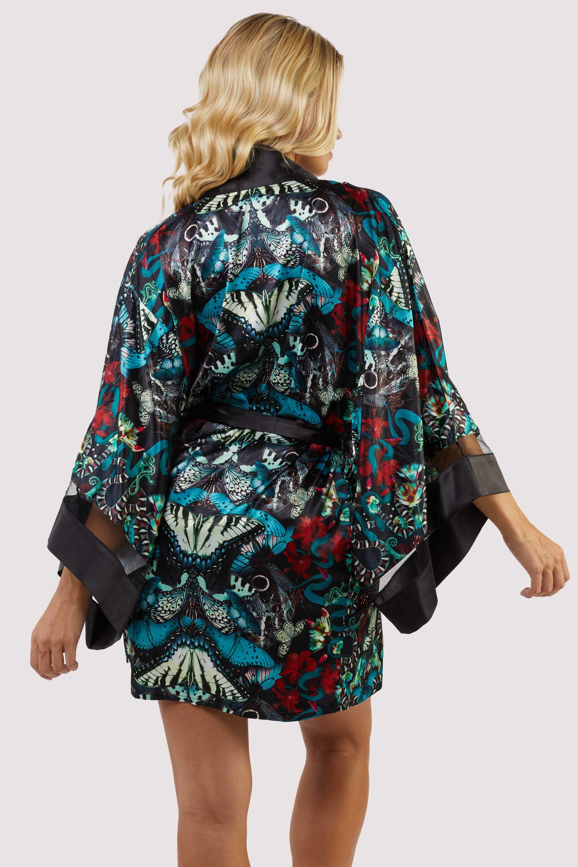 Menagerie Snake Print Kimono