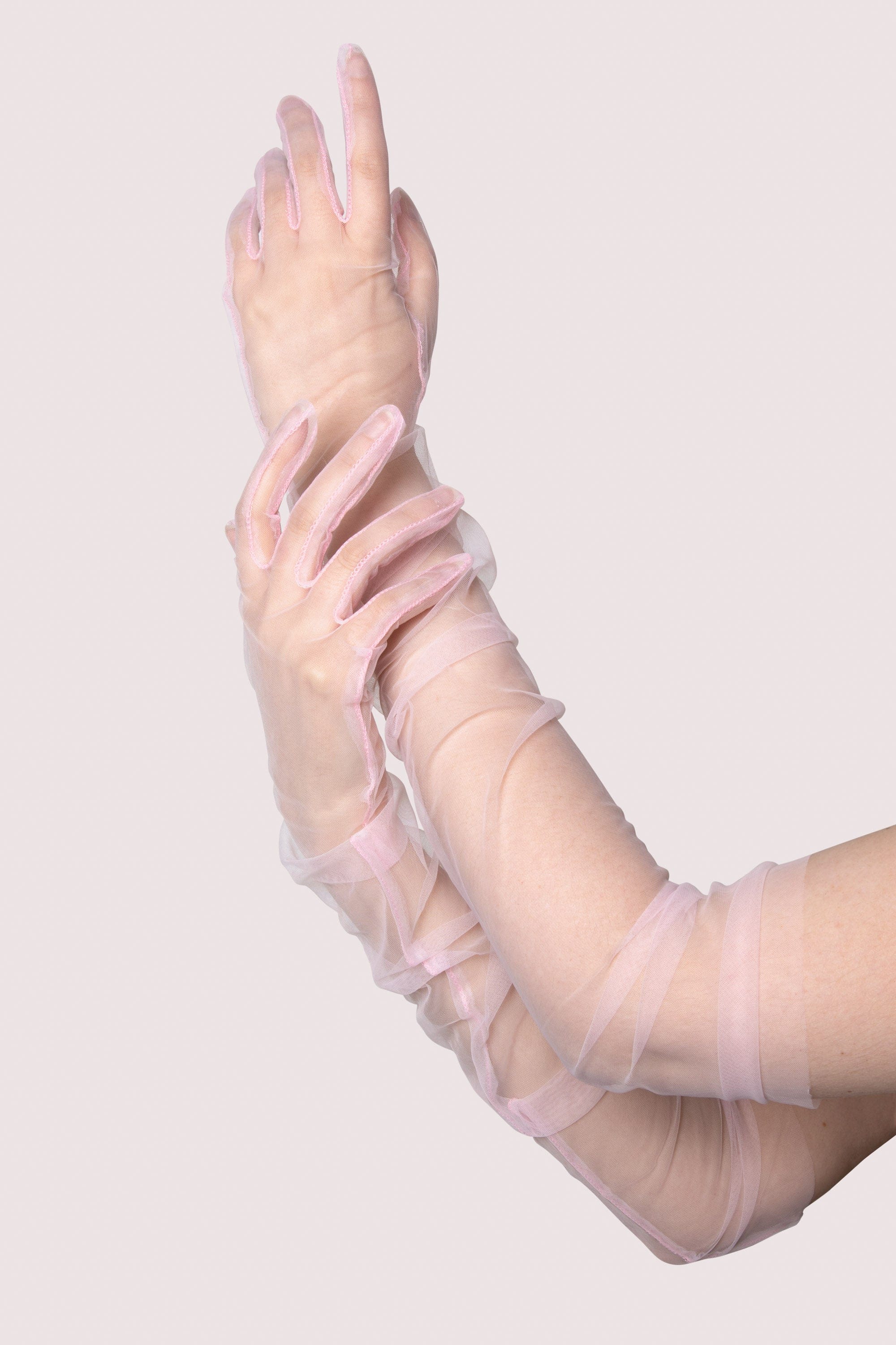 Light Pink Sheer Gloves