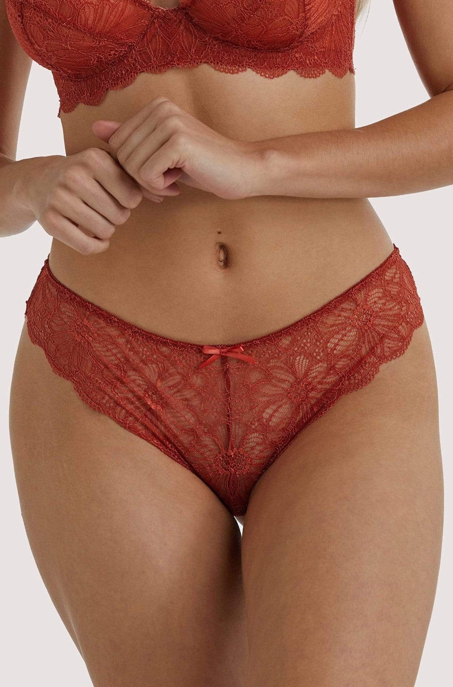 Ariana Intense Rust Everyday Lace Brief