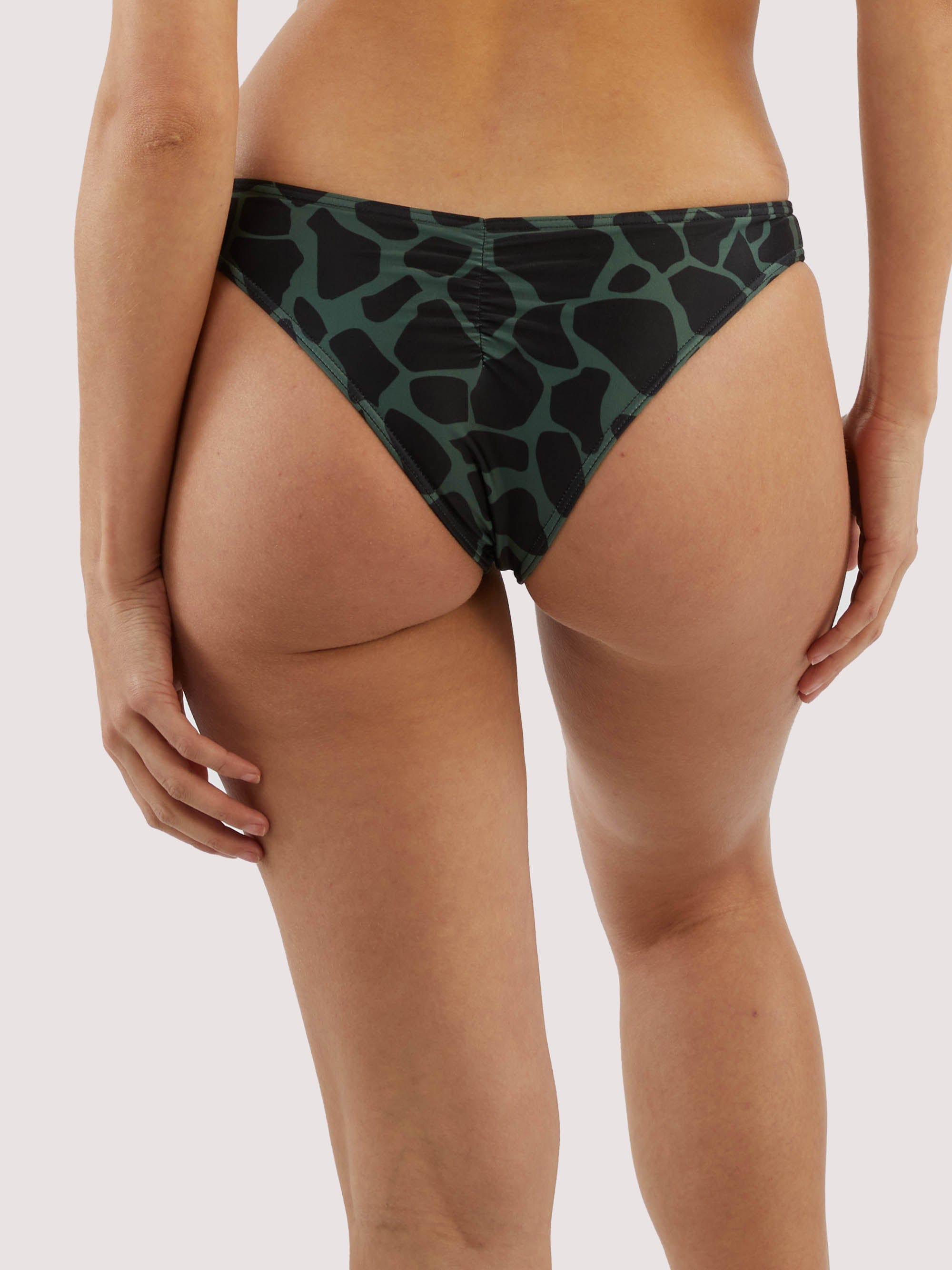 Wolf & Whistle Khaki Eco Giraffe Brazilian Brief