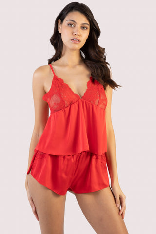 Lace Camisole + Short // Black + Rose Red (5XL) - Celino Lingerie - Touch  of Modern