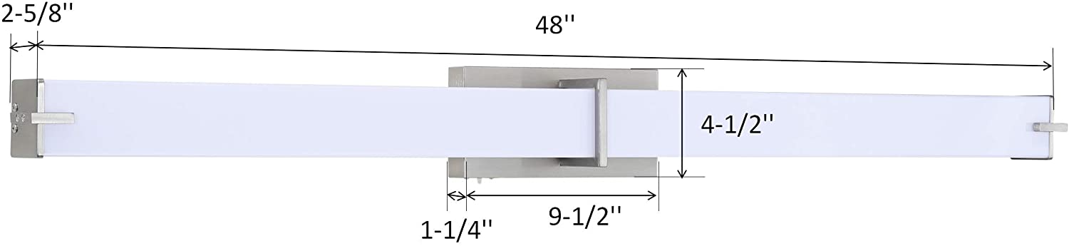 48 inch led bathroom light fixture