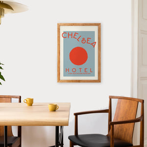 Chelsea Hotel mind charity retro art print