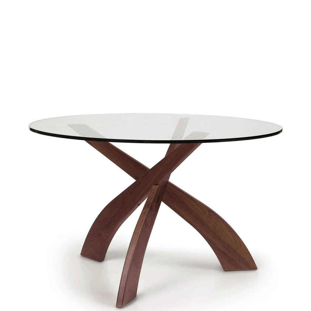 Entwine 48 Round Glass Top Table Copeland Urban Natural Home Furnishings