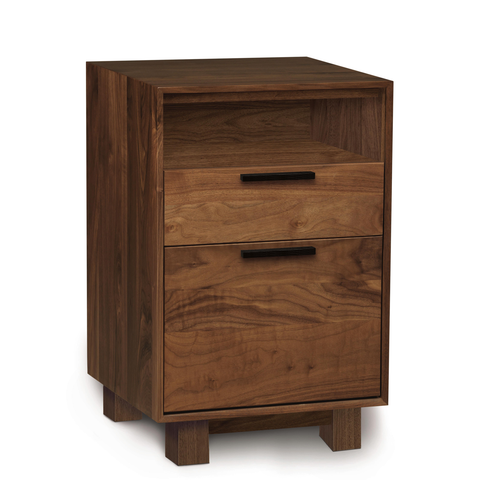 Linear Narrow Rolling File Cabinet With Cubby In Ash Copeland Urban Natural Home Furnishings