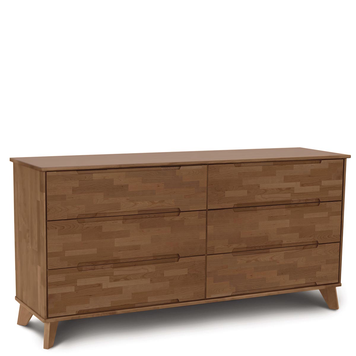 Linn Six Drawer Dresser in Saddle Cherry