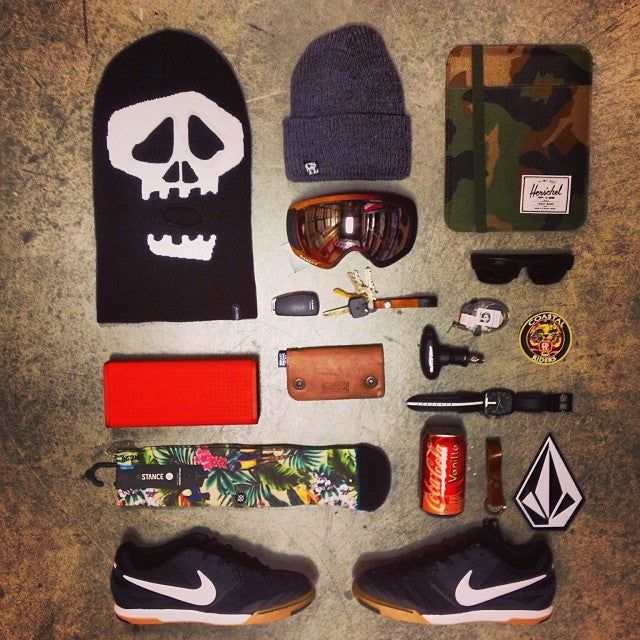 we got all your Christmas shopping needs! @stussy balaclavas @coastalriders toques @herschelsupply cases @nixon_now speakers and watches @nikesb shoes @stancesocks @oakley goggles and @burtonsnowboard accessories. 7daysleft