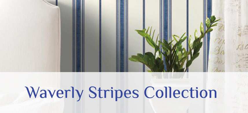 About Wall Decor's "Waverly Stripes" Wallpaper Collection
