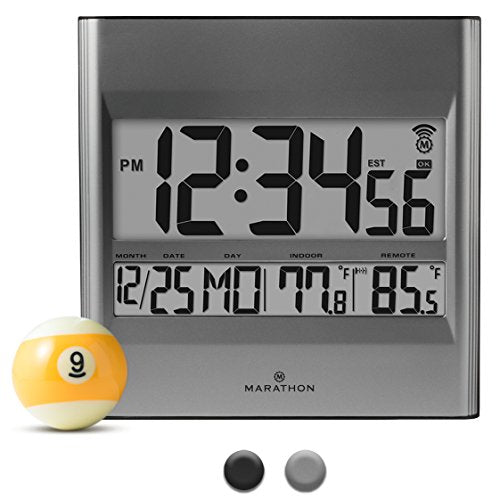 Wall clock with outside temperature