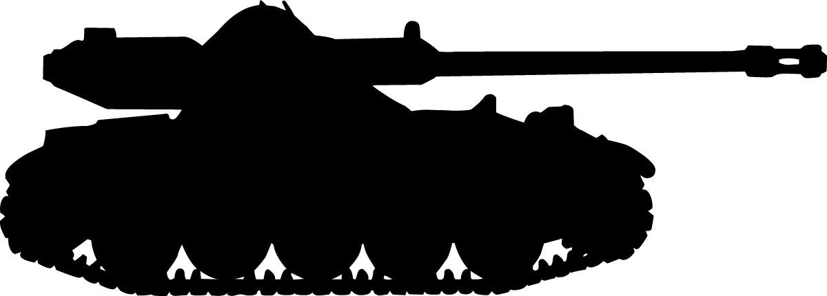 Sherman Tank Silhouette