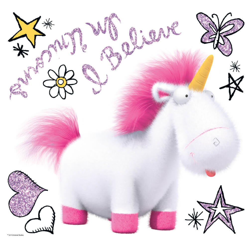 Despicable Me 3 I Believe In Unicorns Wall Decal