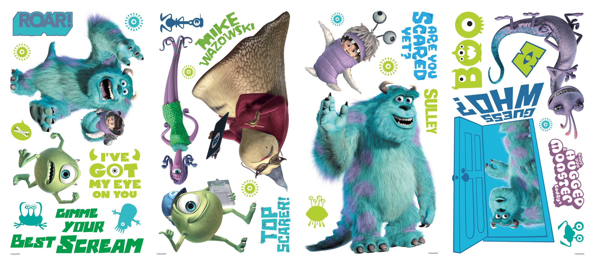 Disney S Monsters Inc Wall Decals Customer Return Clearance